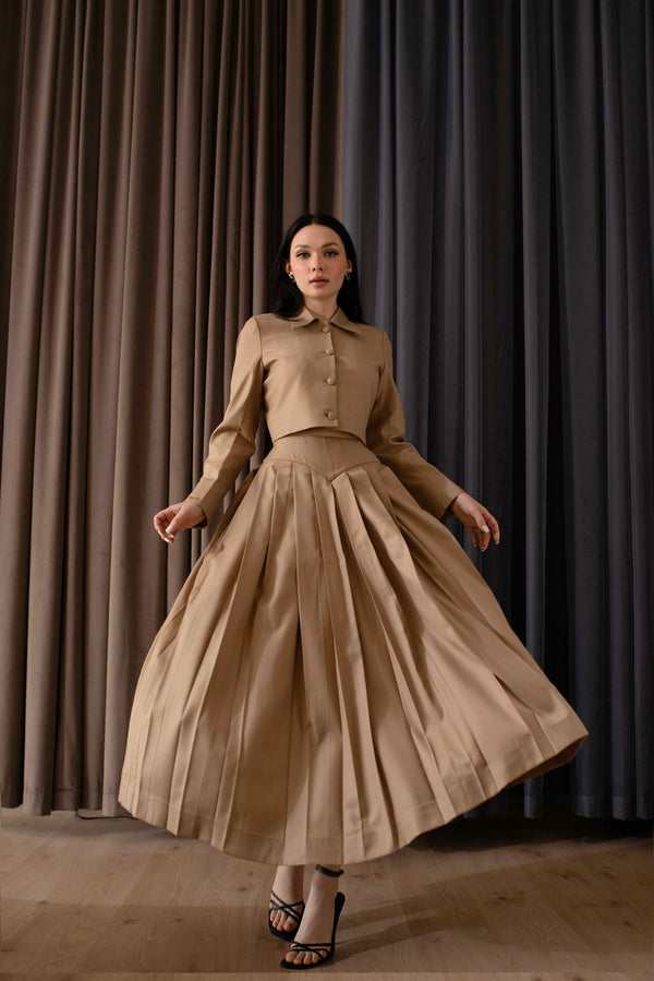 Milano Brown - Skirt Set