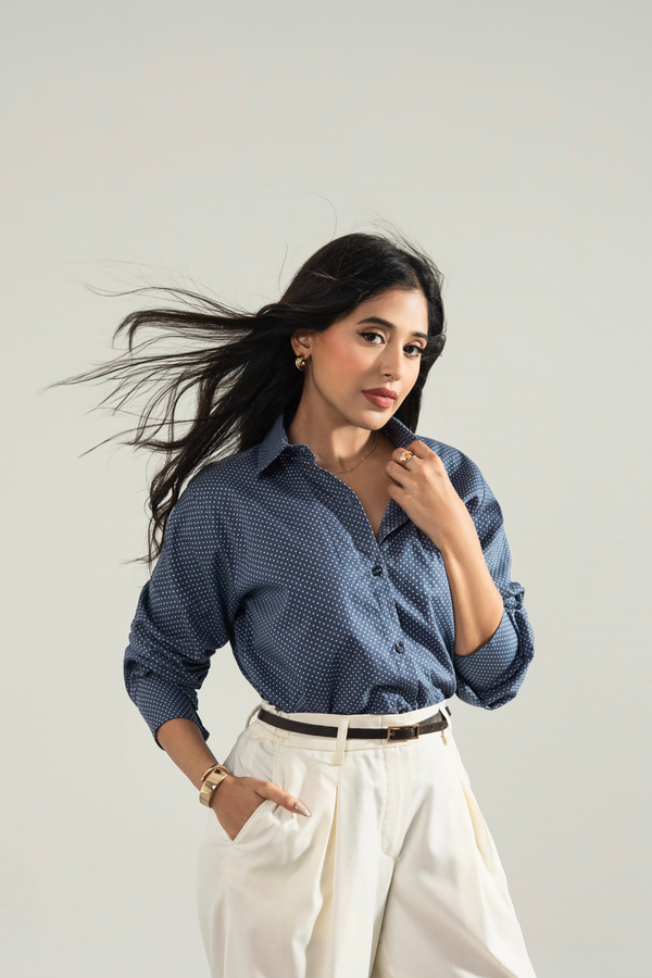 Polka Navy Shirt (Limited Edition)