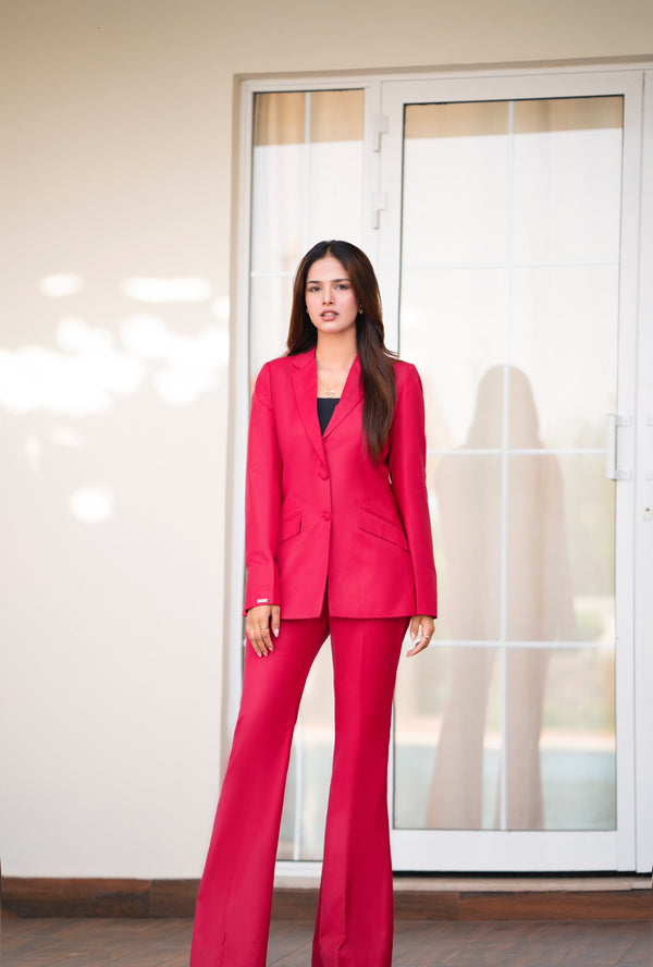 Hot Pink - Structured Suit (Two Piece)