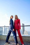 Emirates Red - Asymmetrical Structured Suit