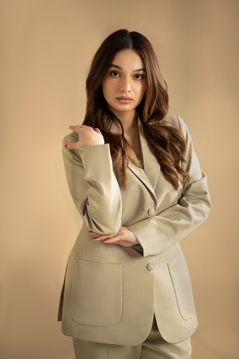 Oat Tan - Three Buttoned Suit