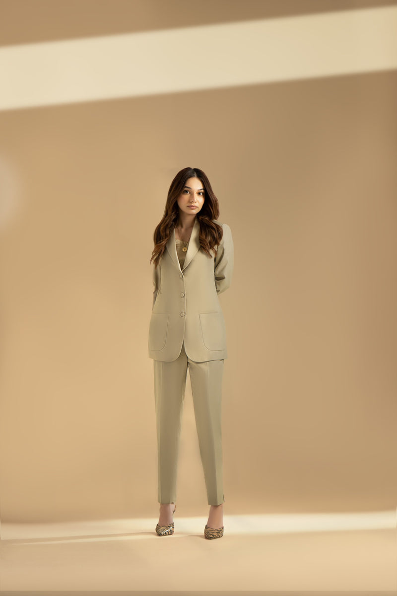 Oat Tan - Three Buttoned Suit