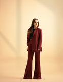 Dark Cherry - Side Structured Suit