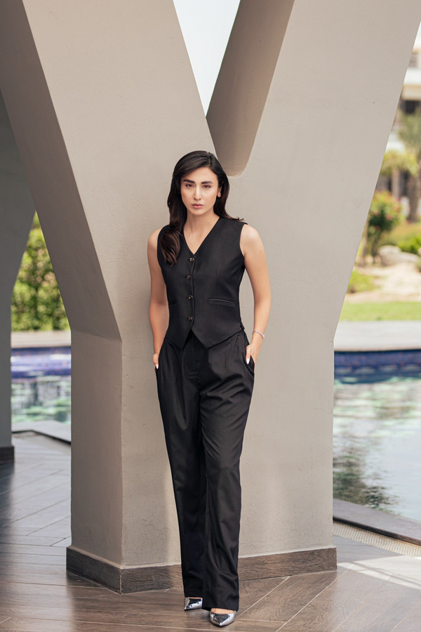 Deep Black - Waistcoat Set