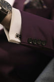 Wine Purple Structured Blazer