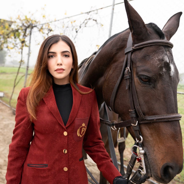 Red horse sale riding jacket