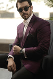 Wine Purple Structured Blazer