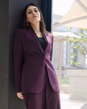 Purple - Laced Structured Suit