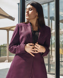 Purple - Laced Structured Suit