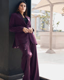 Purple - Laced Structured Suit