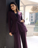 Purple - Laced Structured Suit