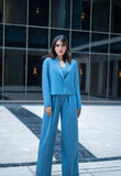 Brussels Blue - Cropped Suit