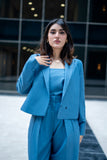 Brussels Blue - Cropped Suit