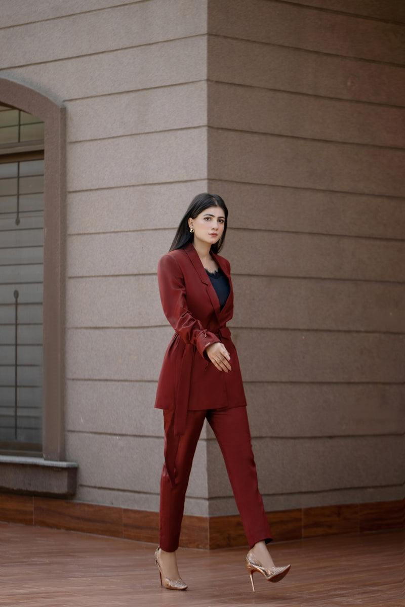 Rosewood Red - Knot Suit (Two Piece)