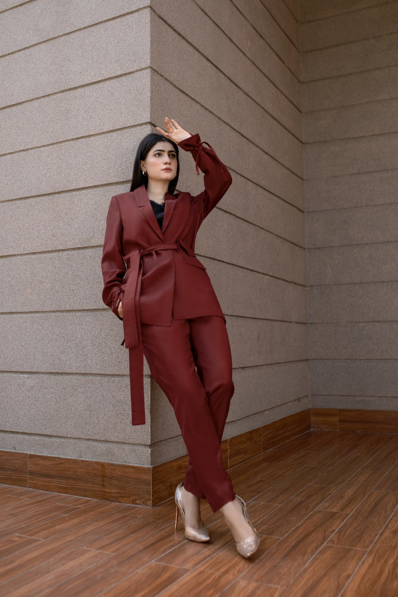 Rosewood Red - Knot Suit (Two Piece)