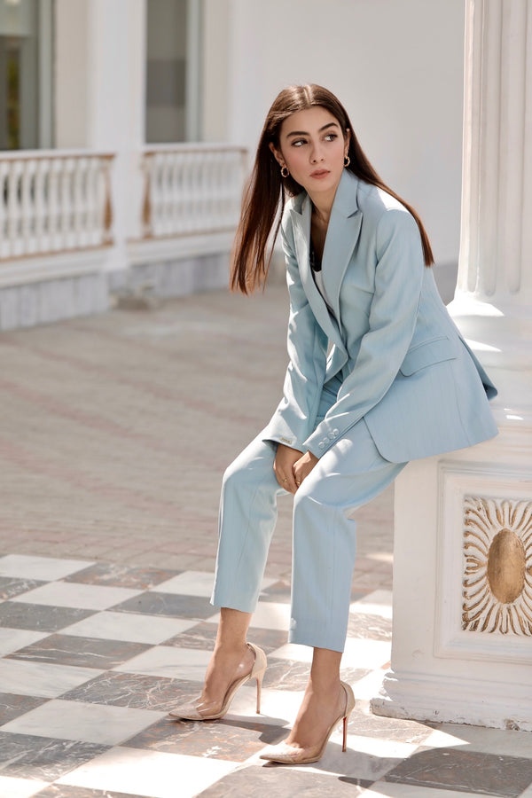 Pastel blue - Structured Suit