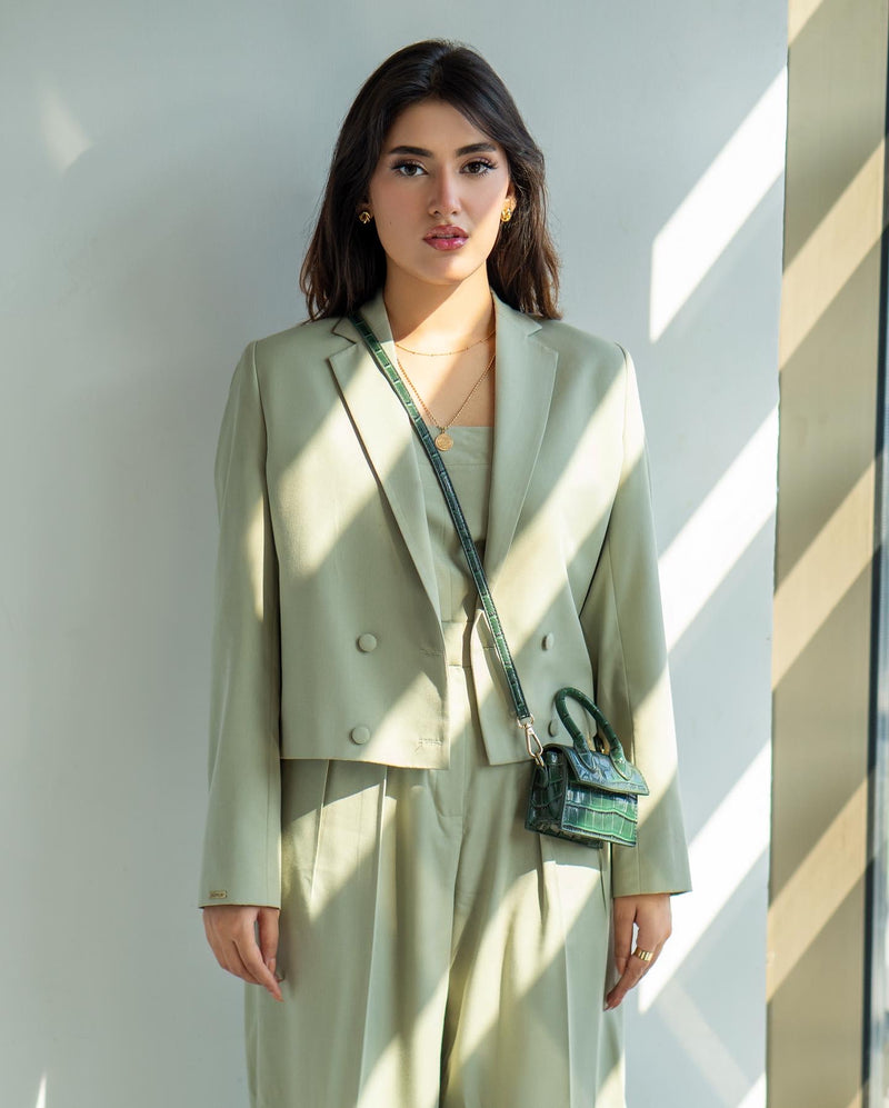 Oslo Green - Cropped Suit (Two Piece)