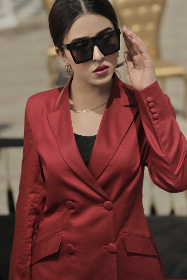 Scarlet Red - Double Breasted Suit