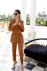 Saddle Brown - Double Breasted Suit (Two Piece)
