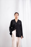 Black - Blazer Lapelled Shirt