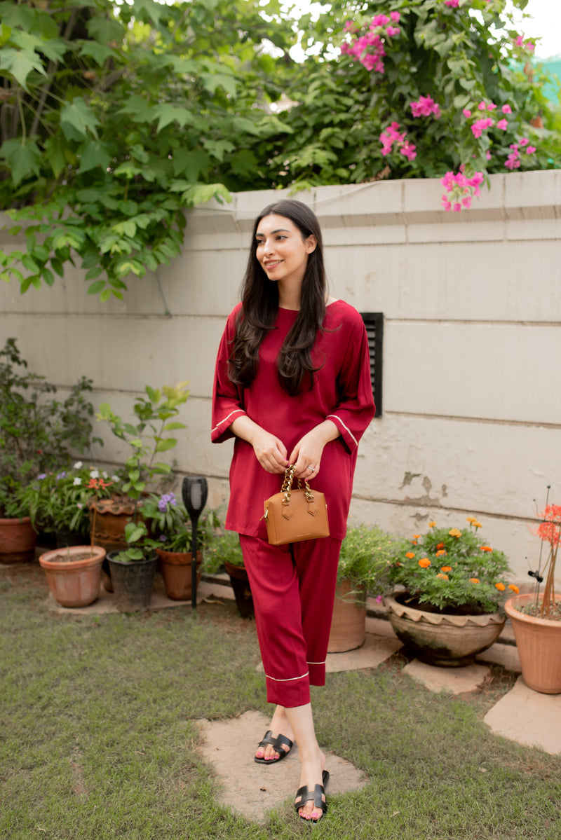 Cherry Red Co-Ord Set