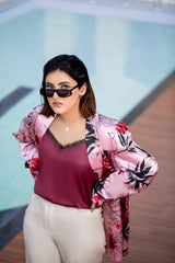 Pink Flambe - Oversized Suit (Two Piece)